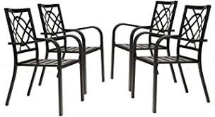 Complete your home today with black metal garden chairs from target. Amazon Com Wrought Iron Dining Chairs