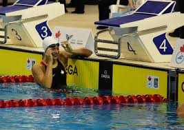 Swimming (100 m butterfly, 100 m freestyle, 200 m freestyle, 50 m butterfly, 4x100 m freestyle, 4x100 m medley, 4x100. Penny Oleksiak Breaks World Junior Record In 100 Free Gold Medal Swim