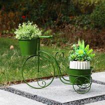 Yk decor 18.5x27.5x9.75 tricycle plant stand flower pot holder terrace nostalgic bicycle metal planter stand indoor outdoor home garden yard decor for plant lovers mother's day. Garden Bicycle Decor Wayfair