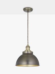 John Lewis Partners Baldwin Pendant Ceiling Light Antique Brass Ceiling Lights Ceiling Pendant Lights Industrial Pendant Lighting Kitchen