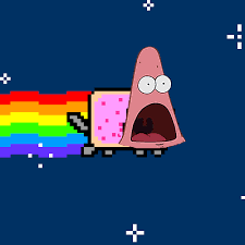 Surprised Patrick Funny Pictures And Gifs Funny Pictures Surprised Patrick Nyan Cat