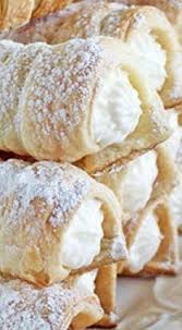 Mom S Cream Horns Simple Recipe Using Frozen Puff Pastry And 3 Ingredients For The Filling These Freeze Well The Puff Pastry Recipes Dessert Recipes Food