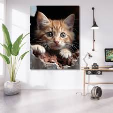 Tablou Canvas- Pui Pisica – The Print Studio