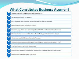 Business And Financial Acumen For Successful Hr Career