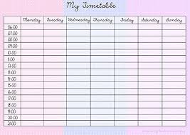 Free Downloadable Polka Dot Timetables Planning Tache Menagere Emploi Du Temps College Emploi Du Temps