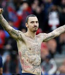 Zlatan ibrahimovic likens himself to a. Zlatan Tattoos 50 Names On His Body To Fight World Hunger The18