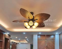 Hình ảnh về Quạt trần HTCF132LD5 with leafshaped blades