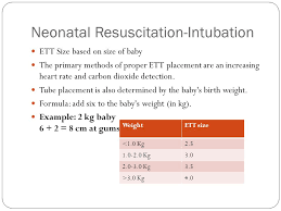 Neonatal Et Tube Size Related Keywords Suggestions