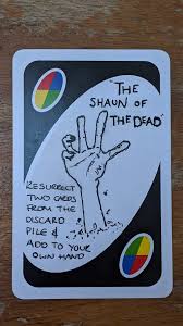 Is a card game in which players attempt to remove all cards from their hands by discarding them. Favourite Customised Wild Card Basically A 2 With A Twist Unocardgame