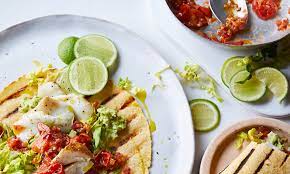 Tortillas, halibut fillets, cheddar cheese, cilantro, salt, salsa verde and 3 more. Fish Tacos With Fried Tomato Salsa Daily Mail Online