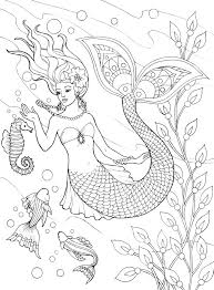 Even the background water can be colored in dark blue for depth. Beautiful Mermaid Mermaid Coloring Pages For Kids Novocom Top