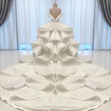 Michael Cinco Design Couture Wedding Dress For A Beautiful Princess From Qatar Couture Mirrored Imag Wedding Dress Couture Ball Gowns Wedding Couture Wedding