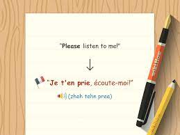 How To Say Please In French 7 Steps With Pictures Wikihow