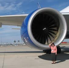 It is the world's largest twinjet. My Mom In Front Of A Boeing 777 Engine Papa S Basement