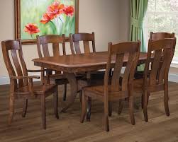 We offer a variety of options in which you can personalize your dining tables, such as different amishshowroom builds solid wood dining tables for clients across the usa. Amish Made Fort Knox Table Chairs Homesquare Furniture