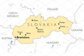 2000x1006 / 347 kb go to map. Slovakia Map Pre Designed Illustrator Graphics Creative Market