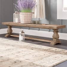 Gertrude Wood Bench Wood Bench Wood Dining Bench Solid Wood Dining Table