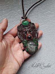 This Item Is Unavailable Animal Totem Necklace Clay Bear Spirit Animal Totem