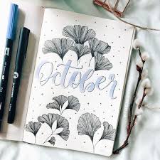 They are also organized by styles and colors! 72 Coolest Bujo Cover Pages Ideas For October