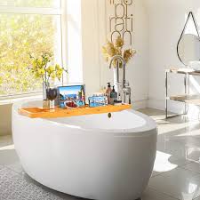 Maybe you would like to learn more about one of these? Buy Bath Tray For Tub Bamboo Bathtub Tray Caddy Expandable Wood With Wine Glass Holder Reading Holder Phone Slot For Luxury Bath By Furninxs Online In Indonesia B08jlt9fh7