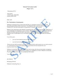 Labor contracts can be for a fixed term or an. Termination Letter Serious Misconduct Free Template Sample Lawpath