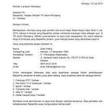 Saat menulis surat lamaran kerja guru, ada beberapa hal yang harus anda perhatikan. 24 Contoh Surat Lamaran Kerja Guru Tkpaud Atau Yayasan Kumpulan Contoh Gambar