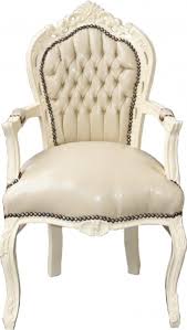 Unsere redaktion an produkttestern unterschiedlichste hersteller verglichen und wir präsentieren ihnen als leser hier die. Casa Padrino Barock Esszimmerstuhl Mit Armlehnen Creme Creme Mobel Barock Stuhl