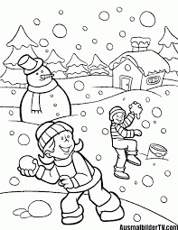 Ausmalbilder Winter Ausmalbilder Ausmalbilder Winter Kinderfarben