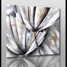 Abstract Black And White Flower Painting Modern Abstract Wall Art Black And White Flower Simple Oil Painting Preto E Branco Pinturas Aquarela