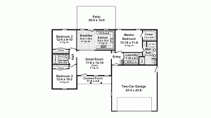 Ranch Style House Plan 3 Beds 2 Baths 1310 Sq Ft Plan 21 342 House Plans Ranch Style House Plans Floor Plan Design