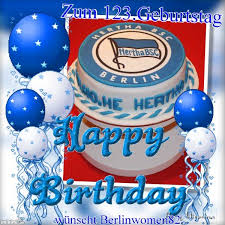 Happy Birthday Geburtstag Hertha Bsc Geburt