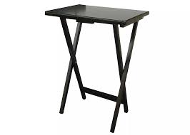 Tv Tray Wood Black Plastic Dev Group Tv Trays Tv Dinner Trays Extension Table