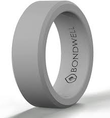 Amazon Com Bondwell Silicone Wedding Ring For Men Gray Safe Durable Mens Rubber Wedding Band In 2020 Rubber Wedding Band Silicone Wedding Rings Mens Wedding Rings
