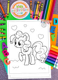 Maybe she pretends her hair is a colorful pony mane? Adorable Free My Little Pony Printable Coloring Pages