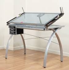 Glass Drawing Table Drafting Table Craft Station Drawing Desk