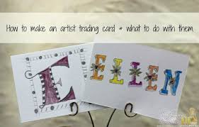 Make your trading card set complete with creativity on your side. How To Make An Artist Trading Card Confessions Of An Overworked Mom