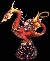 Xmas Dragon Roaring Cute Dragons Dragon Christmas Pictures