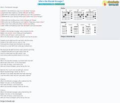 Original lyrics of sand in my shoes song by dido. Chord Who S The Blonde Stranger Jimmy Buffett Tab Song Lyric Sheet Guitar Ukulele Chords Vip