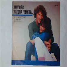 In 1981, she met andy gibb, who was known as a teen idol, singer, and songwriter, on the john davidson show and they soon got involved romantically. Andy Gibb And Victoria Principal All I Have To Do Is Dream Album Play
