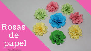 Como Hacer Rosas De Papel Youtube