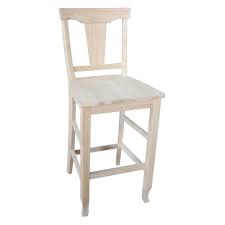 International Concepts Arlington Unfinished Bar Stool In 2020 Counter Height Stools Bar Stools Home Bar Areas