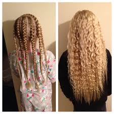 Thus braiding hair which is wet or damp, means to use more care. Awesome How To Get Awesome Heatless Curls Without Damaging Your Hair Hair Styles Wavy Hair Overnight Overnight Hairstyles
