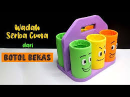 Ide Kreatif Tempat Pensil Dari Botol Plastik Bekas Wadah Serba Guna Plastic Bottle Craft Ideas Youtube Di 2020 Botol Plastik Tempat Pensil Kreatif