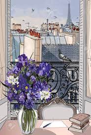 Provided to thclips by fluxus paris in the rain · yang da il begin again open mic episode. Vector Illustration Open Window On The Roofs Of Paris Royalty Free Cliparts Vectors And Stock Illustration Image 29419181