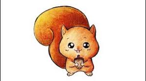 Dessin facile à faire : Tutoriel N 23 Comment Dessiner Un Ecureuil Kawaii Youtube