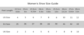 Womens Shoe Size Guide Empress Australia
