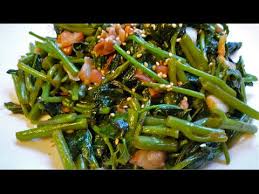 The tender sweet potato leaves are really soft when gently steamed and a great addition to this recipe. Stir Fry Sweet Potato Leaves Youtube