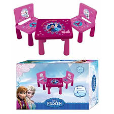 Chanson manquante pour la reine des neiges ? Table 2 Chaises En Plastique Reine Des Neiges Disney Frozen Chambre Enfant