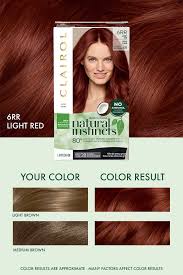 $3 off (9 days ago) clairol ® coupons may 2021 (new $ 5 /2. Get Beautifully Enriched Shine And Color With Natural Instincts 6rr Light Red In 2021 Clairol Natural Instincts Box Hair Dye Permanent Hair Color