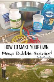 How To Make Your Own Mega Bubble Solution Homemade Bubbles Outdoor Activities For Kids Bubbles